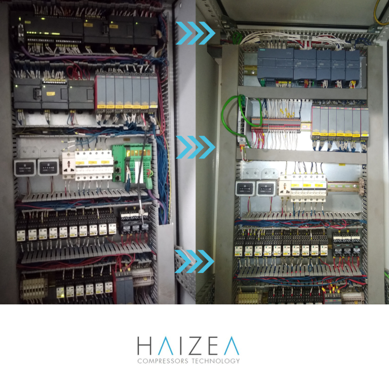 we replaced an obsolete CPU that communicated with an efficiency system via digital signals through hoses.